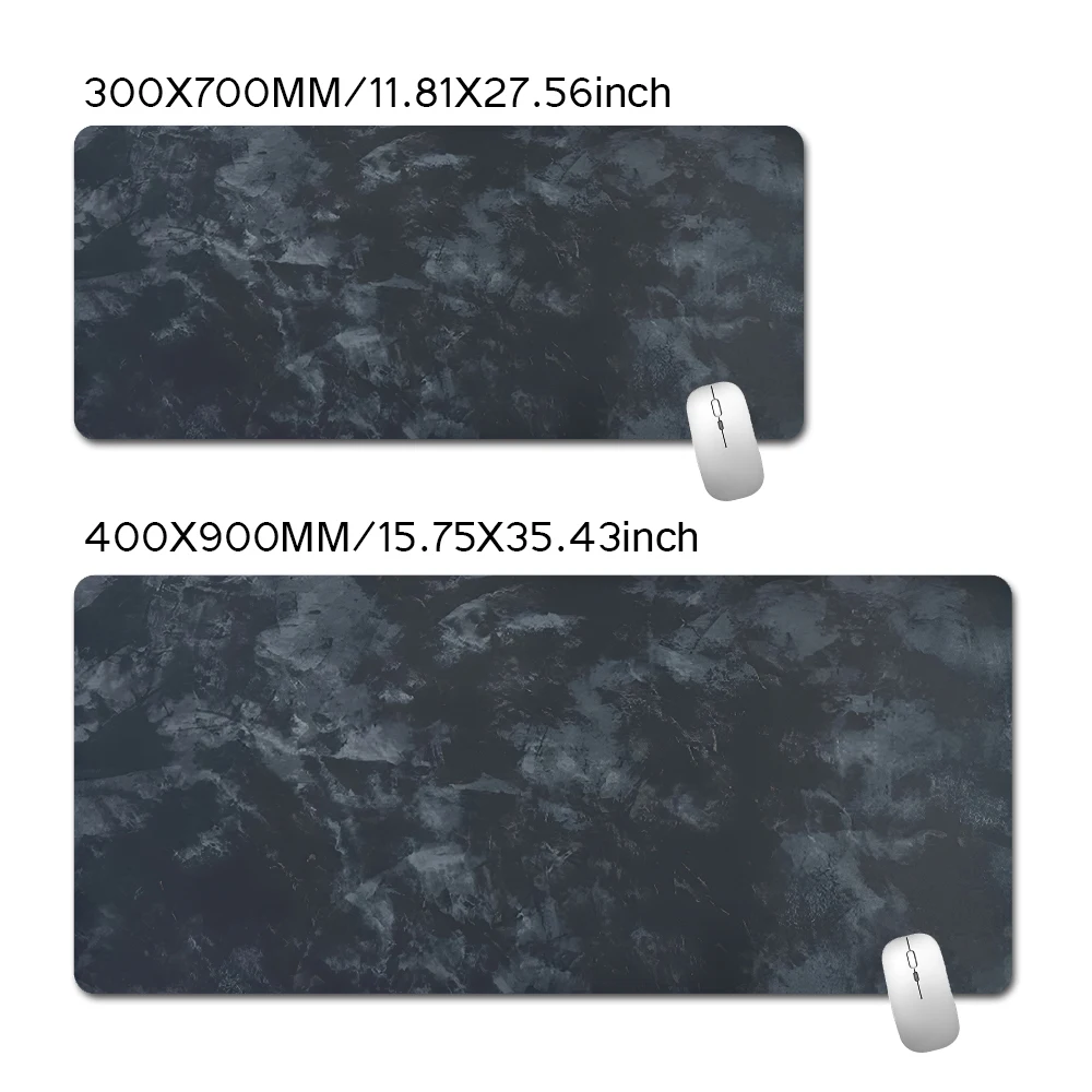 

Black and Gray Fabric Art Mouse Pad Office Mats Simple Carpet Gaming Accessories Rubber Mouse Mat Mousepad for Computer Table