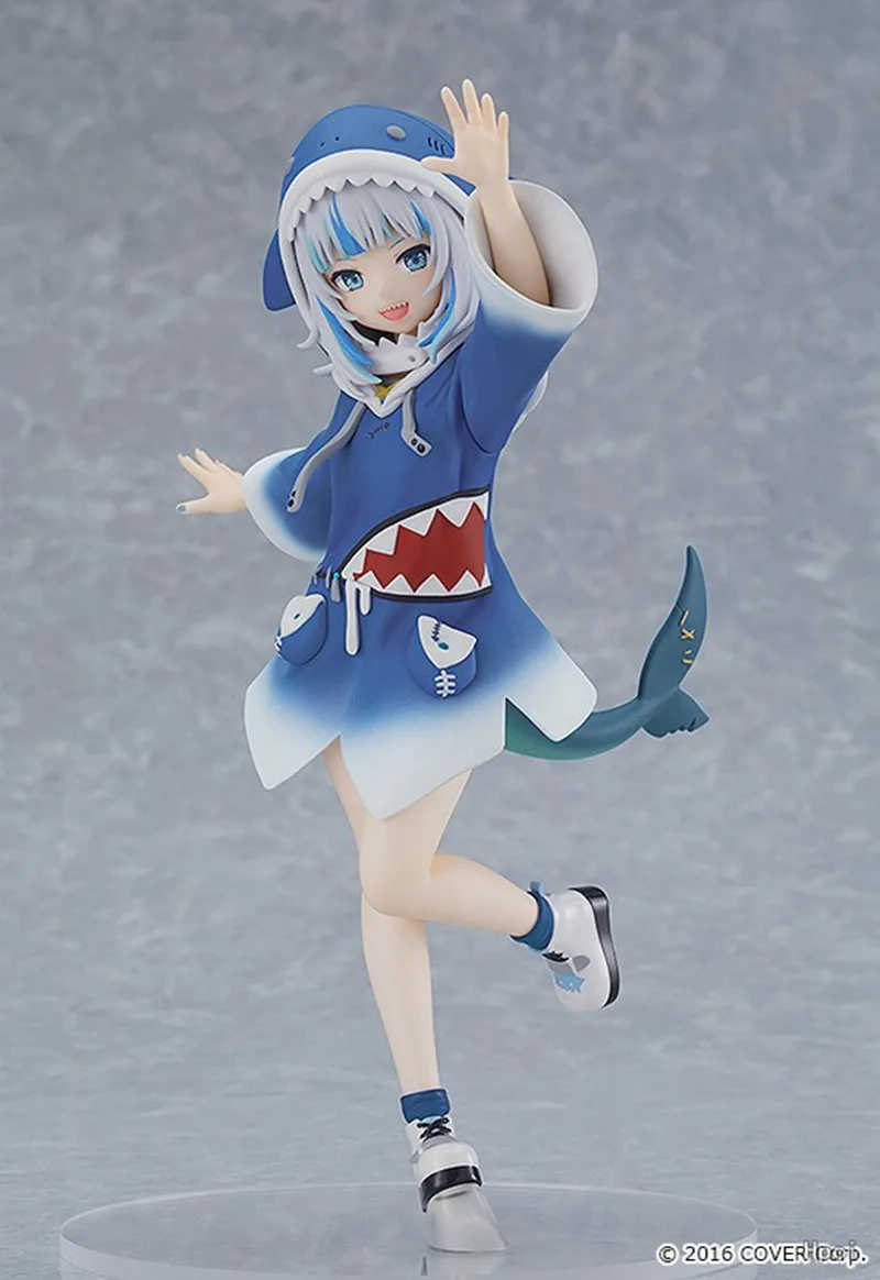 15CM Anime Figure Hololive Gawr Gura Action Figure Blue Shark Costume Cosplay Kawayi Cute Collectible Model Doll Toys Gift