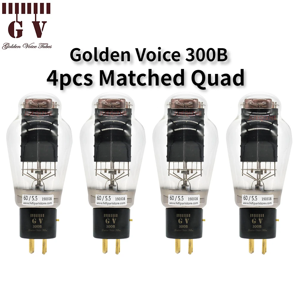 Golden Voice 300B 300B+ Vacuum Tube Replacement Upgrade 300BTube Valve Matching Amplifier High Fidelity Matched Quad Bluetooth