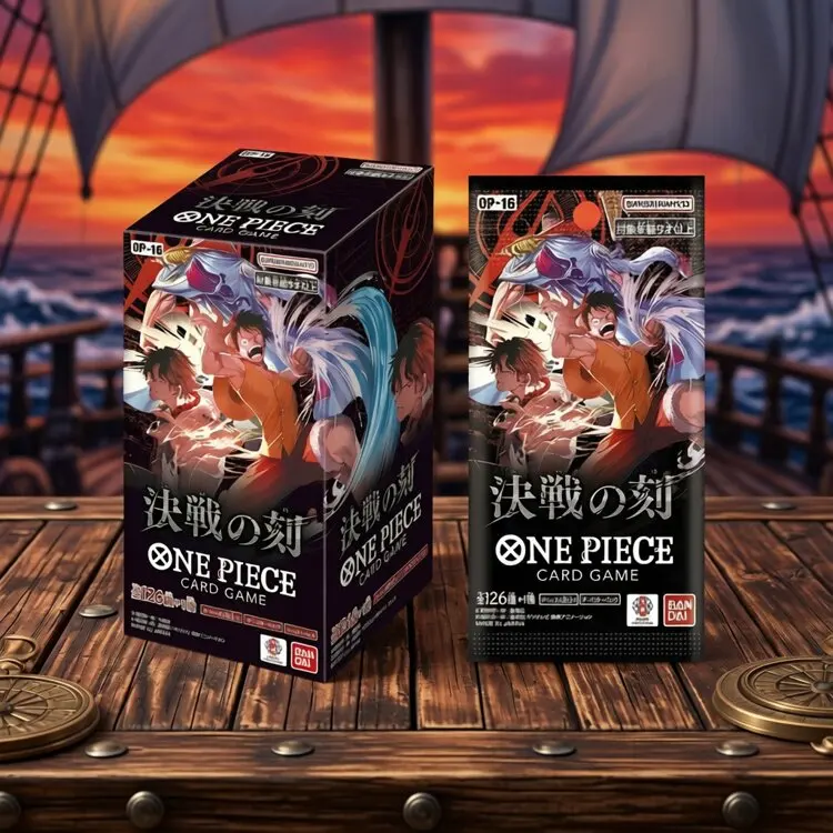 

One Piece Card Game Op16 Japanese Original Booster Box Collectible Trading Cards Decisive Battle