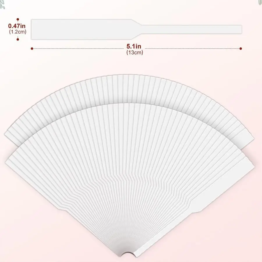100/200pcs Fragrance Blotter Paper Strips, Blank White Scent Test Wands, Great For Perfume, Essential Oils Aroma Sampling,XJM