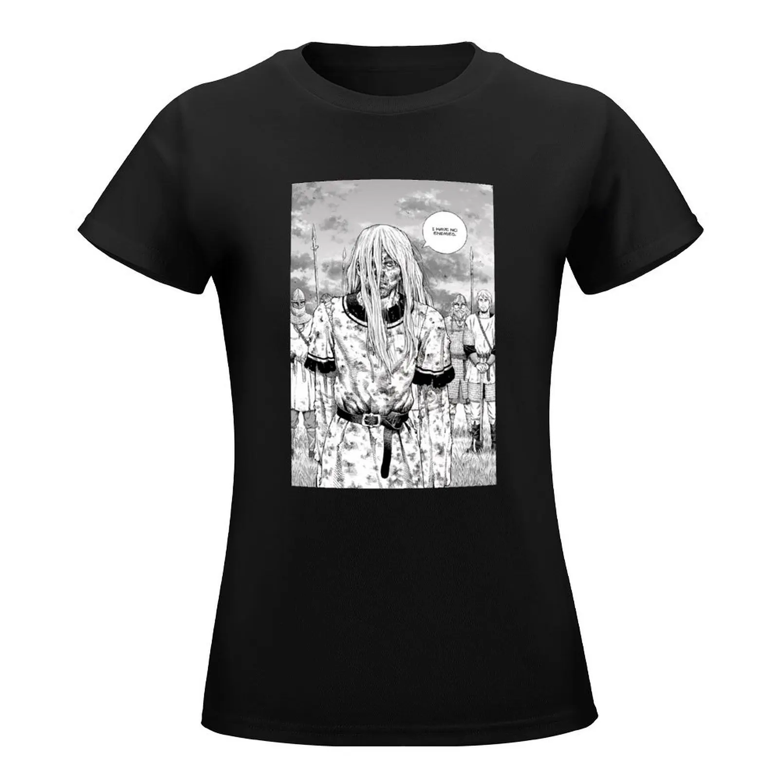 Vinland Saga I Have No Enemies T-Shirt plus sizes tops lady clothes blanks Women's summer blouses 2024