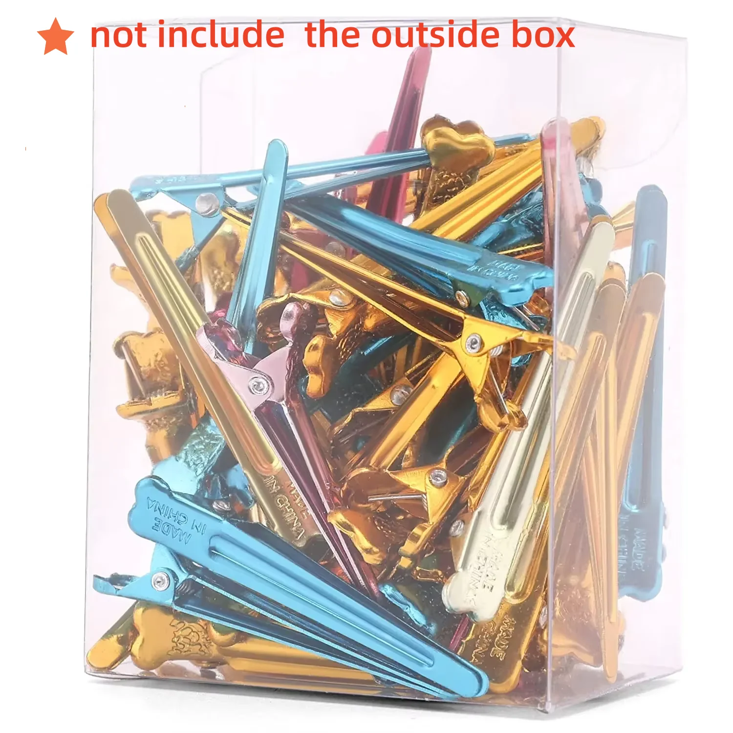 قطعة من مشابك الحلاقة المعدنية المقاومة للحرارة لتلوين الشعر بنفسك للاستخدام الاحترافي في الصالونات وحصات الشعر في المنزل