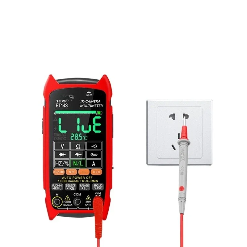Termovisor multifuncional 2 em 1, multímetro ET14S com placa de circuito de função macro