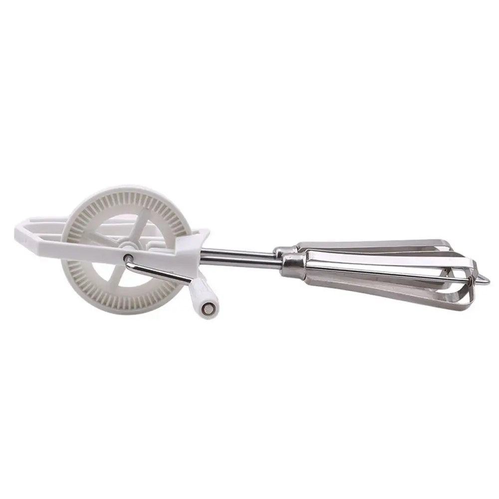 

Convenient Rotary Manual Kitchen Hand Held Cooking Tool Egg Beater Whisk Mixer Blender