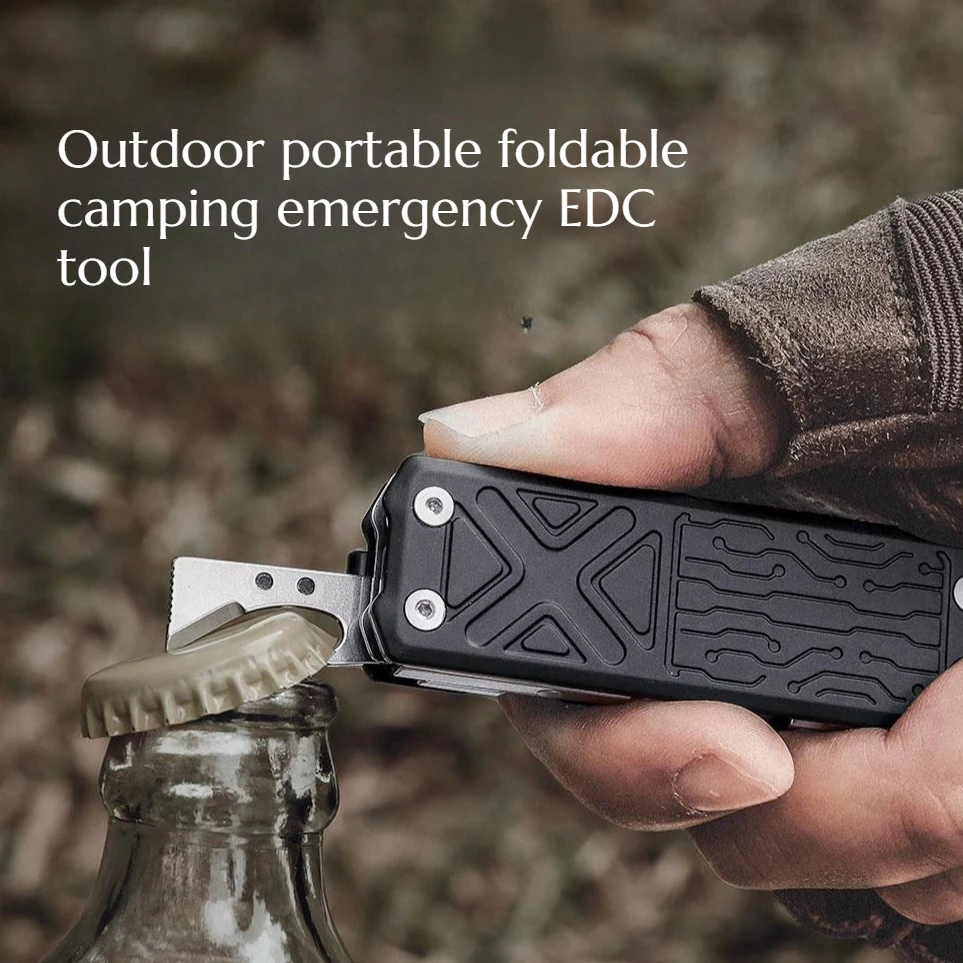 Multi-functional EDC Tool Outdoor Portable Foldable Camping Emergency  for Self-defense in The Wild  Hand Tool