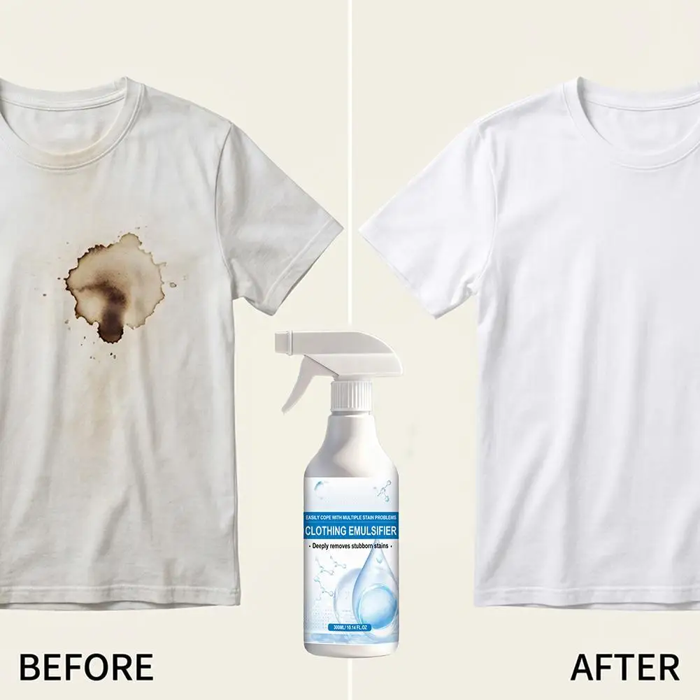 120ml Multi-Purpose Stain Remover Spray, Non-Ionic Emulsifier Detergent, Strong Decontamination for Kitchen Oil & Blood Stains