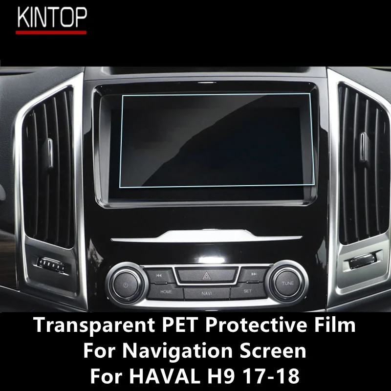 

For HAVAL H9 17-18 Navigation Screen Transparent PET Protective Film Anti-scratch Accessories Refit