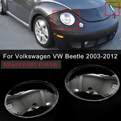 For Volkswagen VW Beetle 2003-2012 Car Headlight Cover Replacement Lens Cover Car Accessories Transparent Headlamp Shell