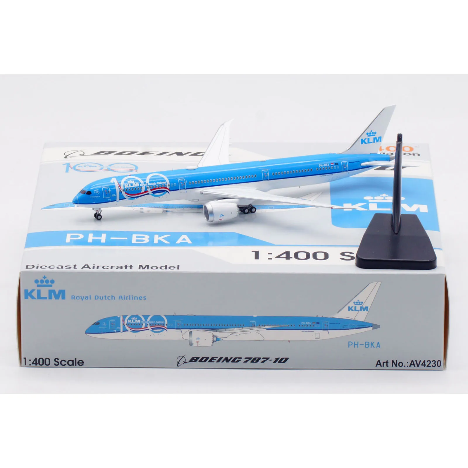 

AV4230 Alloy Collectible Plane Aviation 1:400 KLM Royal Dutch Airlines "SkyTeam" Boeing B787-10 Diecast Aircraft Model PH-BKA