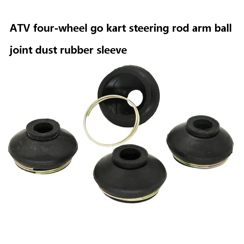 

4 Pcs Turn to rod Arm Ball Head Dust Protection Rubber Cover for ATV Quad Go kart