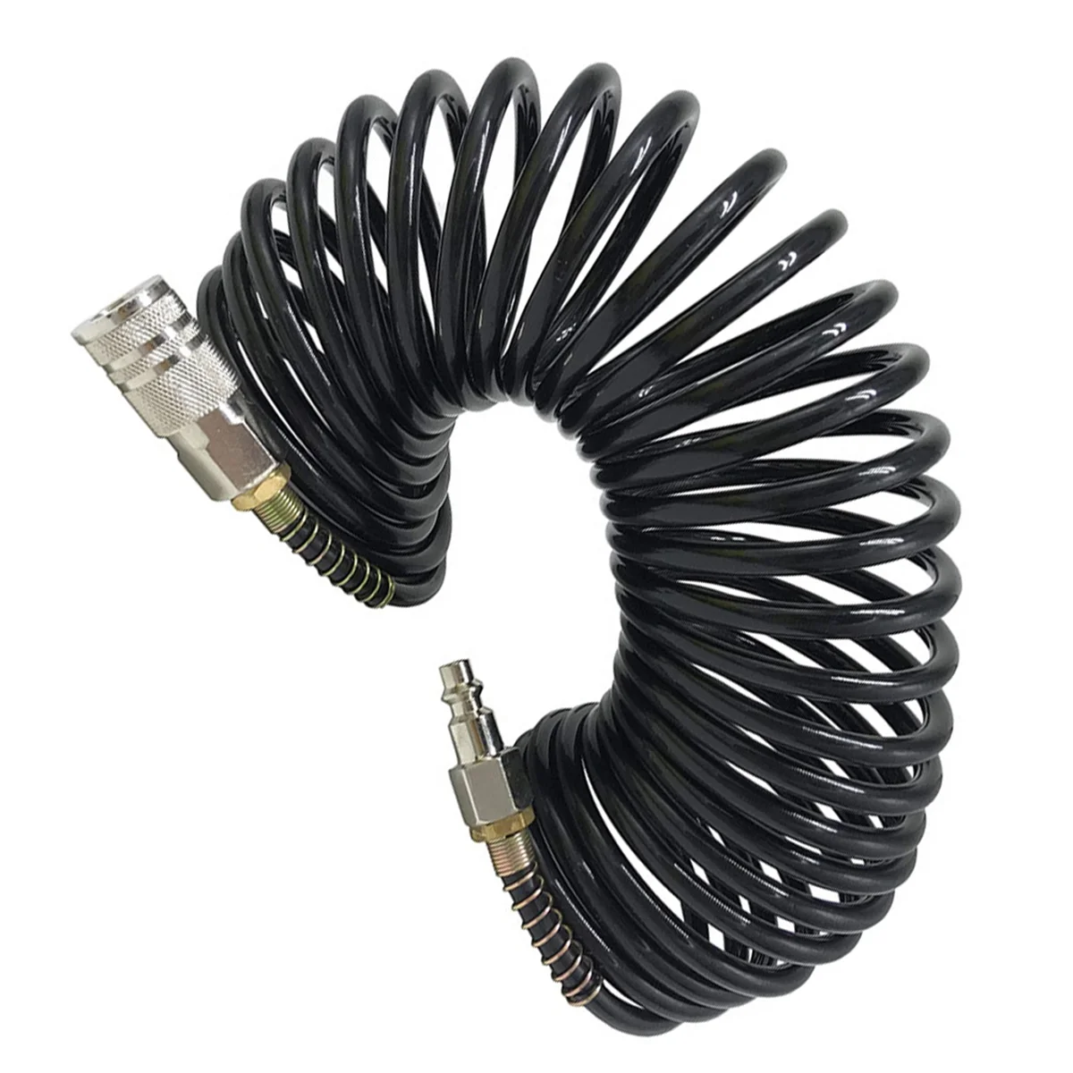 Adaptador pneumático 1/4npt, acoplador rápido, bobina de inflar, mangueira de ar, compressor, pressão de ar, conector rápido, 5mm x 8mm x 7.5m