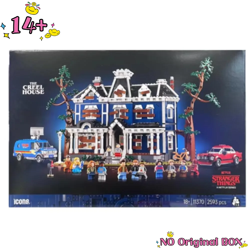

2026 New Creel House Builing Blocks Ideas TV Series Stranger Event 11370 Sets Architecture Model Ornament Kids Birthday Gift