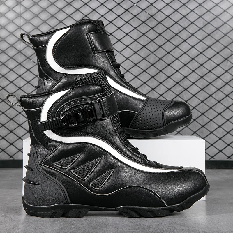 

Новые профессиональные защитные ботинки для верховой езды, мужские мотоциклетные четырехсезонные удобные уличные износостойкие туфли для езды по бездорожью