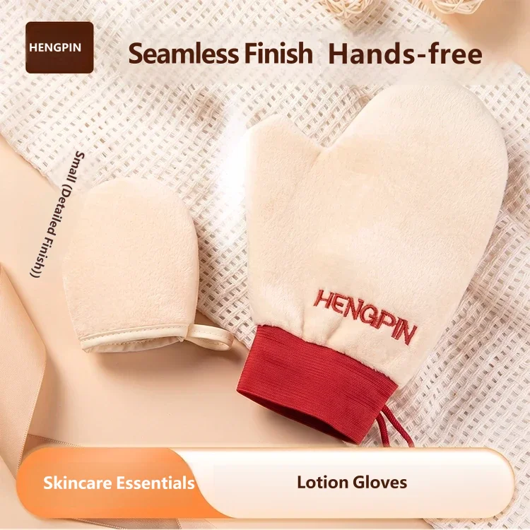 Body Lotion Gloves Large + Small Set Exfoliating Bath Mitt Reusable Self Tanning Mitt Evenly Apply Body Cream Skincare Tool