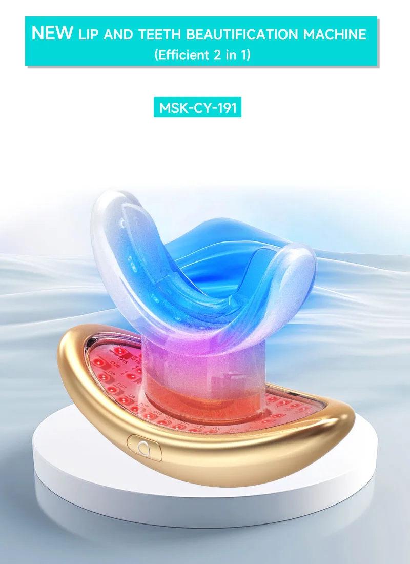 MEISIKANG New Arrival Portable LED Light Therapy Electric Teeth Whitening  Anti Wrinkles Lip Plump Device