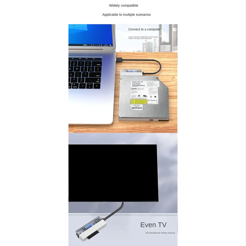 SATA To USB 2.0 Adapter Cable Sata To USB 2.0 Adapter For Laptop CD-ROM DVD-ROM ODD Adapter Converter