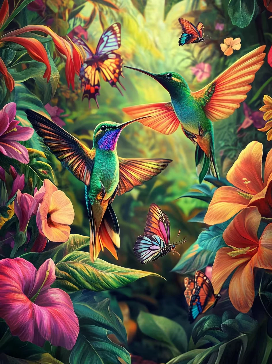 Birds 500/1000/1200/2000 PCS Jigsaw Puzzles  Family Activity Relaxing Games for Living Room Home Decor Gift