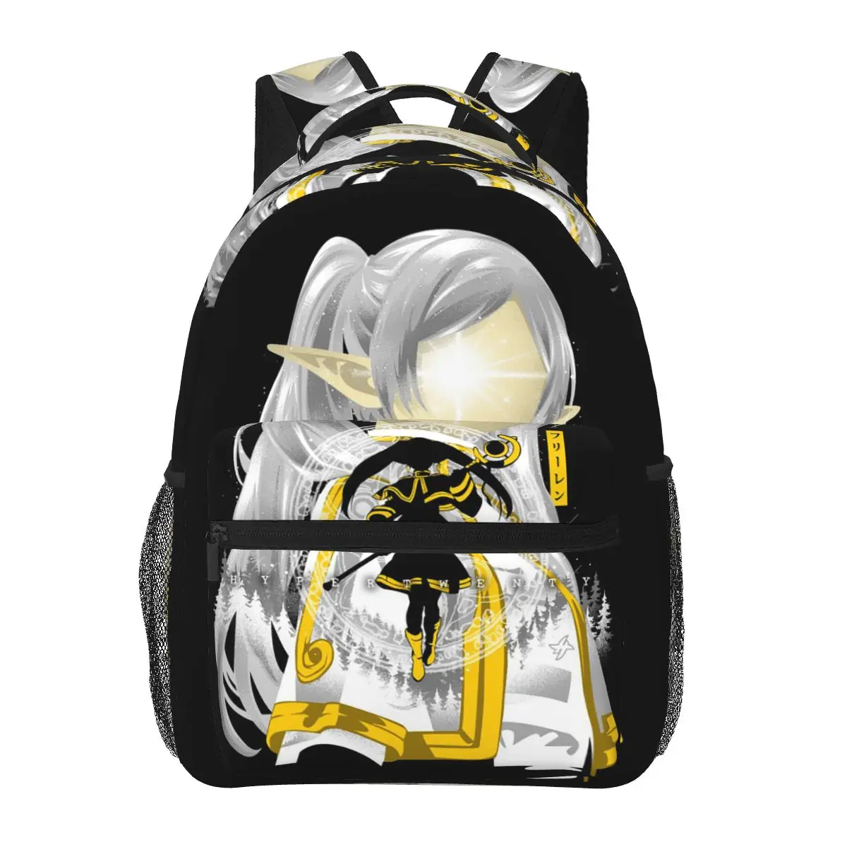 

Frieren Beyond Journey's End Anime Student Backpack School Bag Hiking Travel Daypack for Boys Girls Bookbag Shoulder Bags