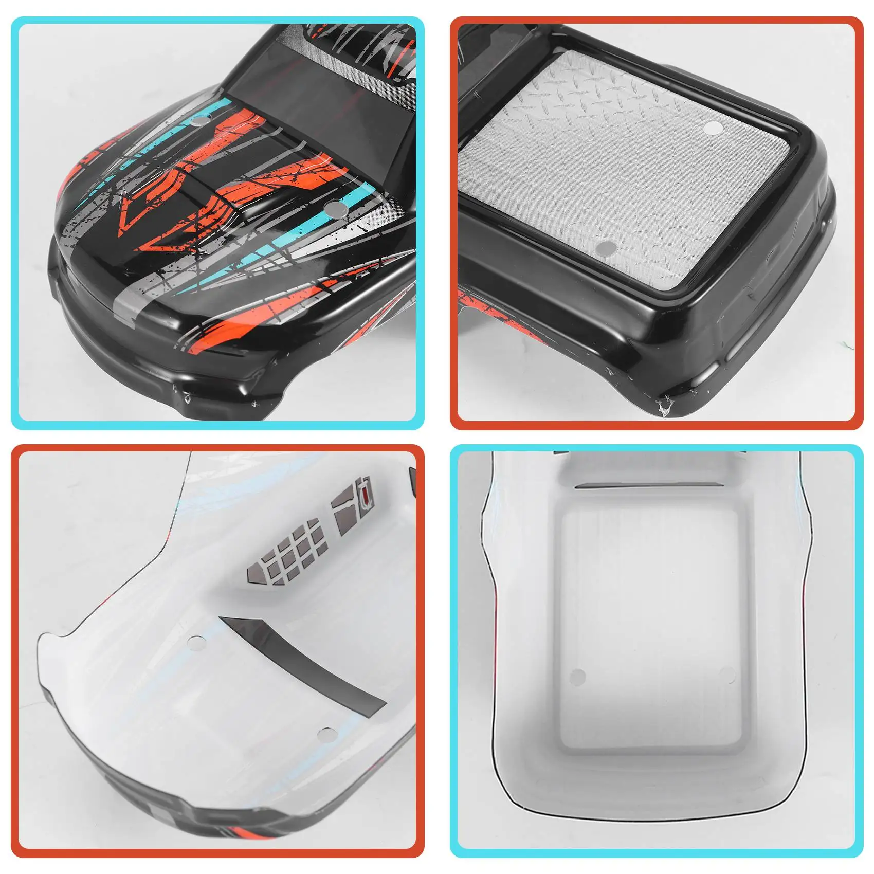 RYOST RC جسم السيارة شل ل HAIBOXING HBX 16889 16889A RC قطع غيار السيارات ترقية الملحقات