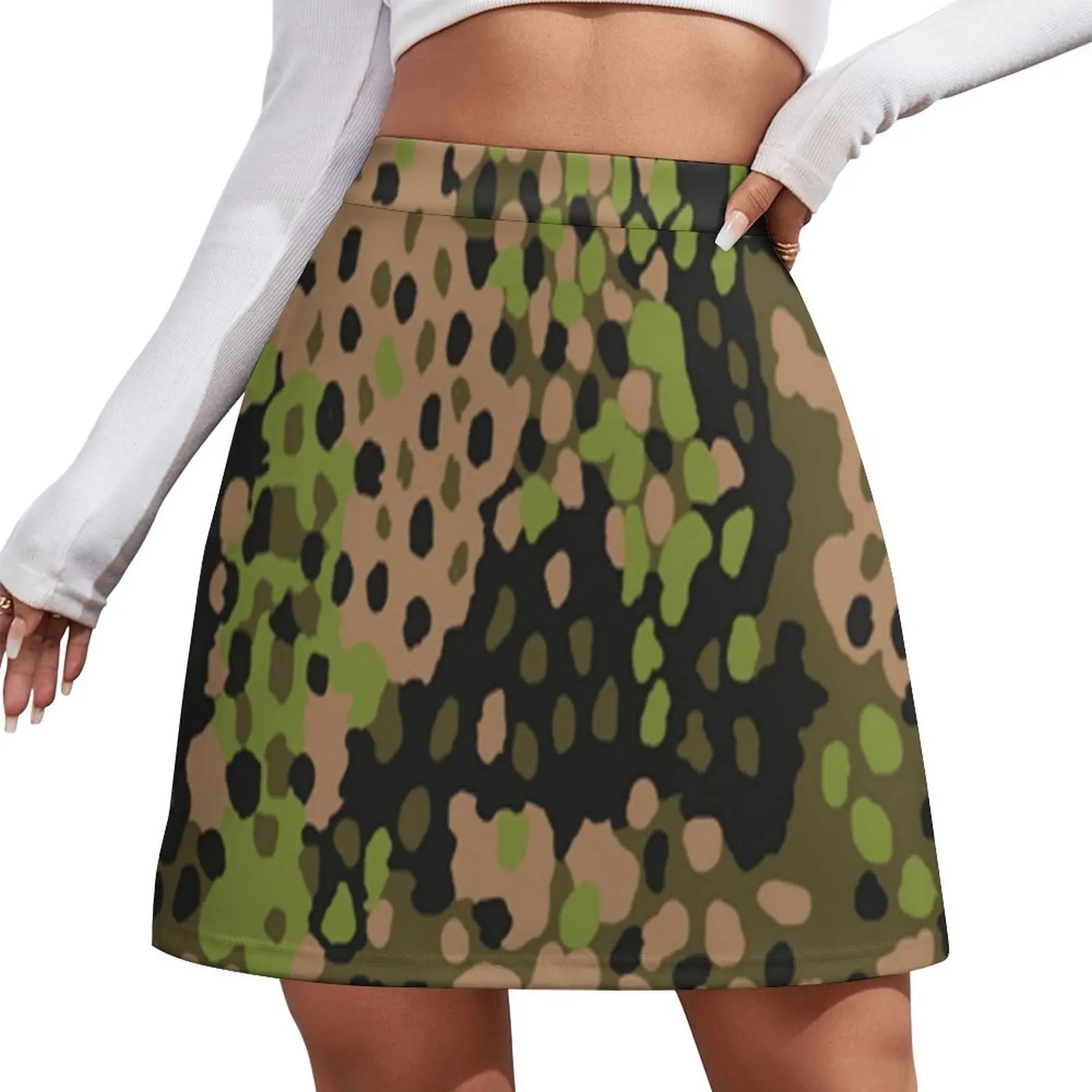 

WW2 SS Erbsentarn camo Mini Skirt Woman clothing korean style skirt Women's skirt