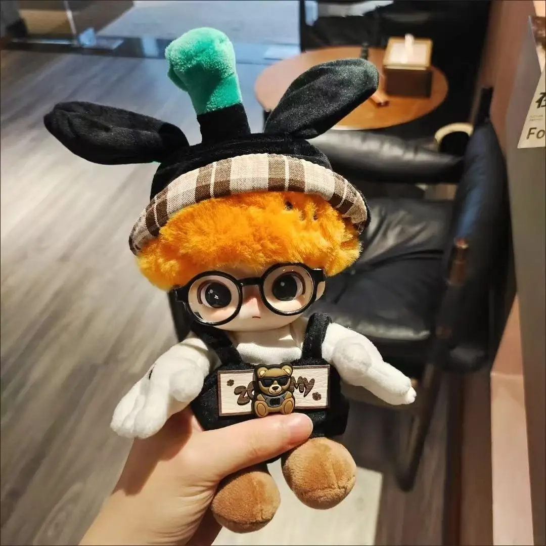 17 centimetri Mini Peluche Vestiti della Bambola Vestito Accessori per la Corea Kpop Exo Labubu II Idol Bambole Seduta Partito Plaid Tute e Salopette Abbigliamento