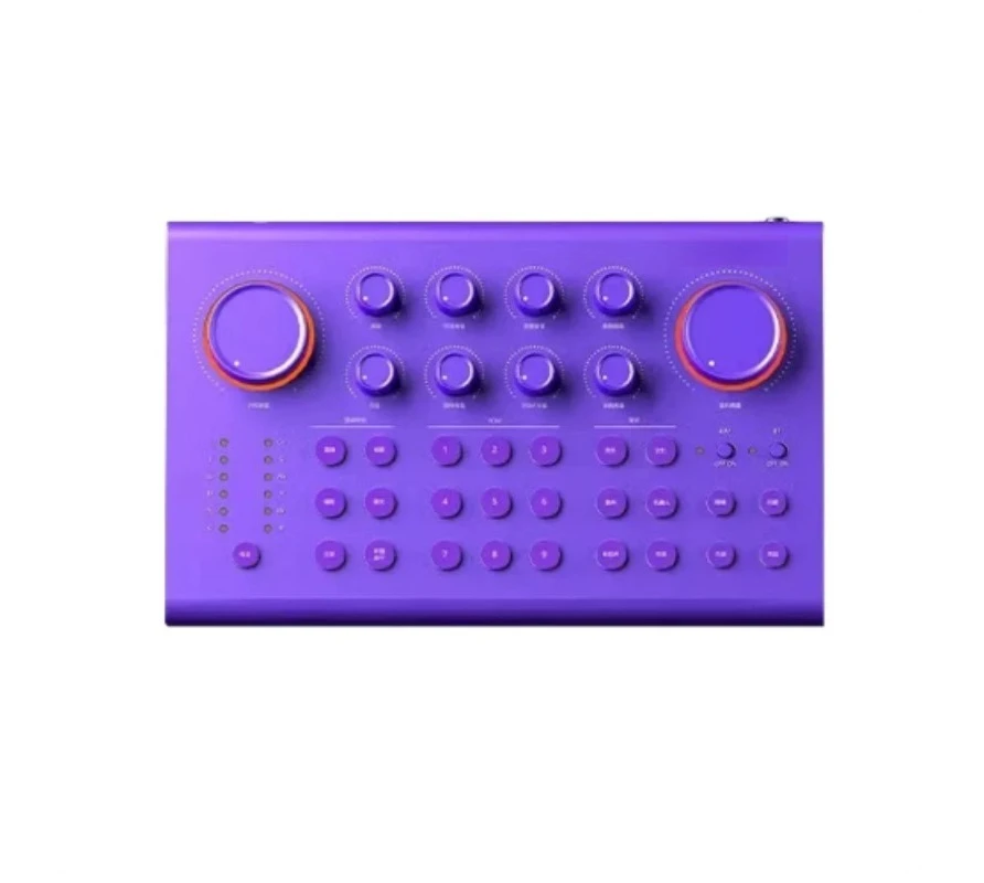 MK2 Professional Outdoor Live Sound Card, Game & Singing Recording Tool for Streamer Anchors with Enhanced Mic