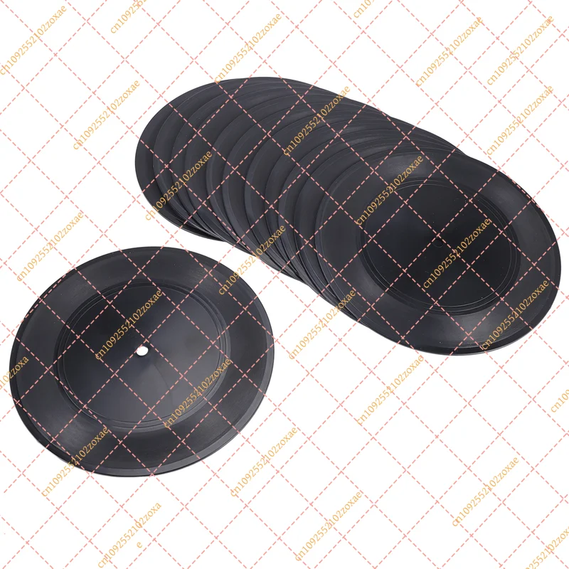 12pcs 7 Inch Blank Vinyl Records Fake Wall Decor Black Faux LP Discs for Room Decoration DIY Craft Art Home Party Background