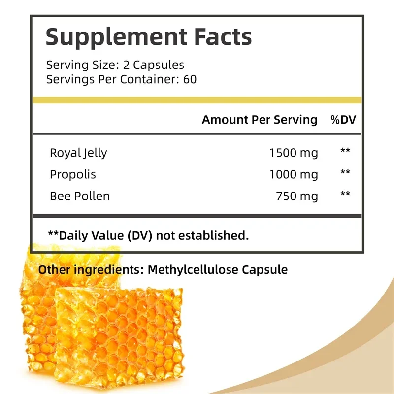 Bee Pollen - Enhances Flexibility and Elasticity, Antioxidant, Supports Immune System Health