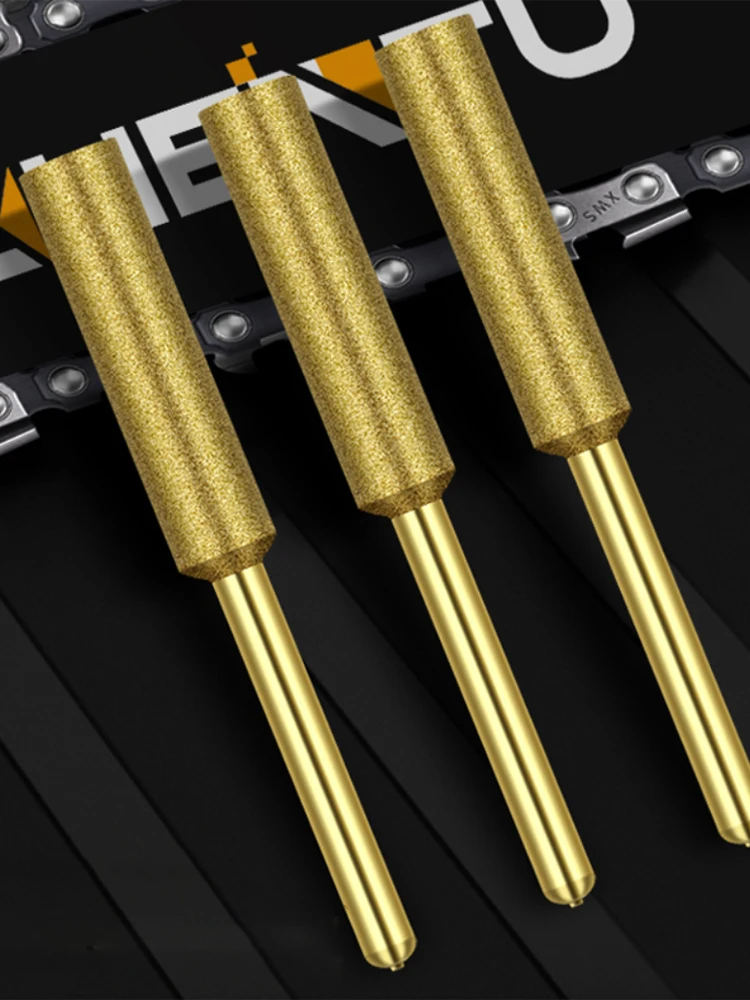 เครื่องลับคมเลื่อยโซ่เพชร5ชิ้น/เซ็ตดอกสว่านเลื่อยโซ่ไฟฟ้าสำหรับเลื่อยโลหะน้ำมันเบนซิน