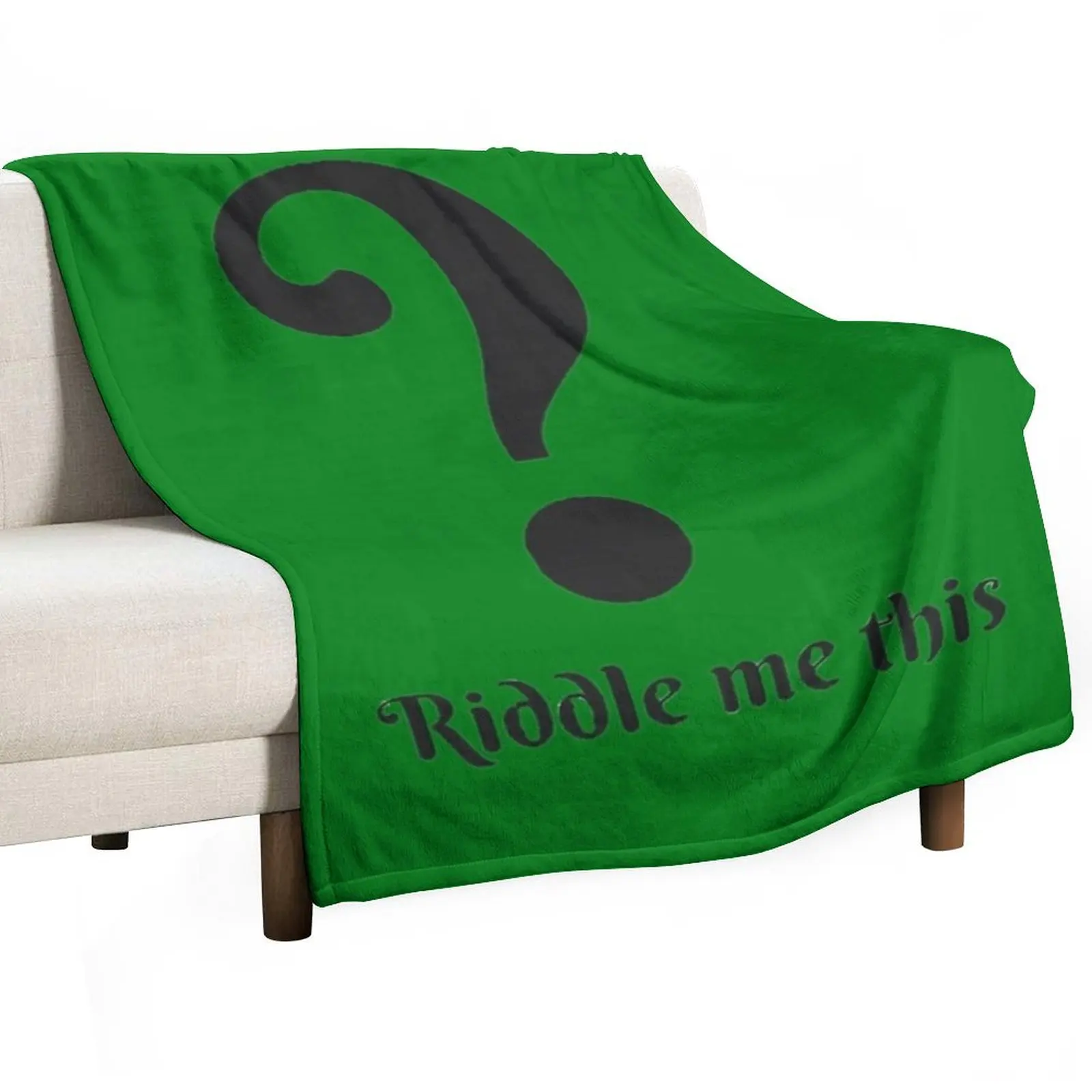 Riddle Me this Throw Blanket Tourist Decorative Beds Blankets