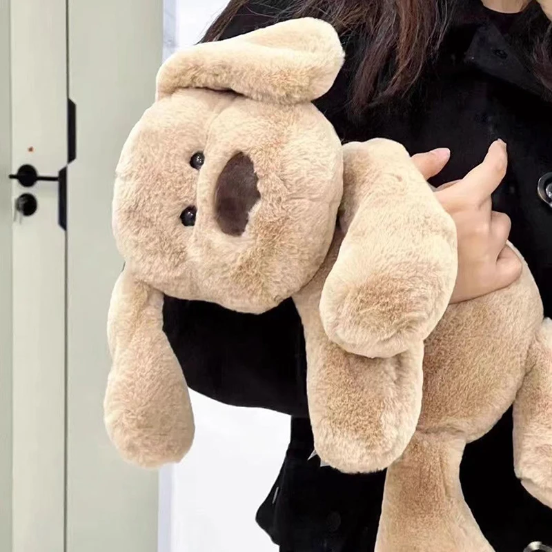 

1 Piece Fluffy Milk Dog Doll PP Cotton Soft Brown Puppy Plush Toy Cute Cartoon Puppy Kid's Accompany Doll Christmas Gifts