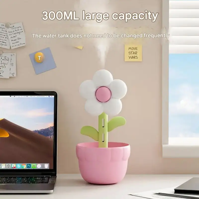 

Car sprayer flower humidifier home bedroom dormitory silent with light belt accompany sleeping atmosphere light fog water meter