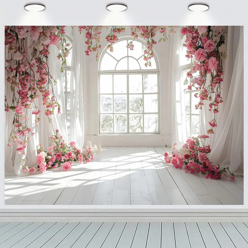 Choinka nowy rok 2025 motyw fotografia tła rekwizyty estetyczne Xmas okno pokoju bombki tło do studia fotograficznego RS-01