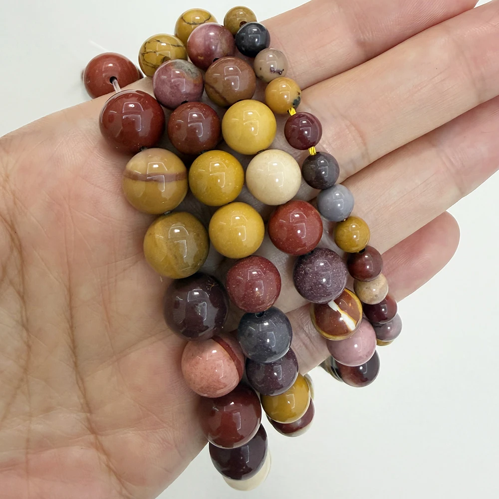 Natural Stone Mookaite Mookite Jasper Round Beads 15