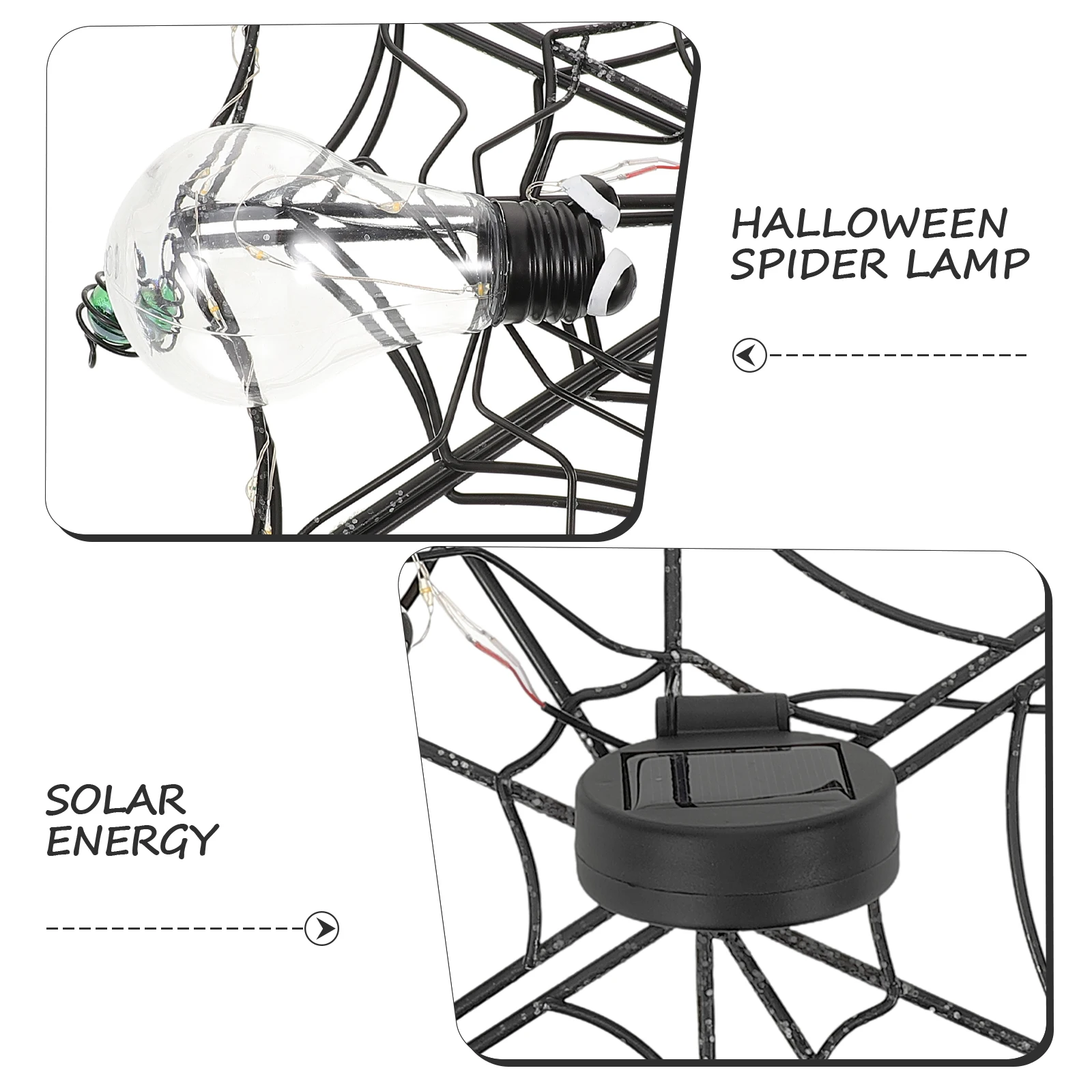 

Halloween Spiderweb Hanging Light 3D LED Wall Decor Black Color Cartoon Plastic Gifts Party Accessories Home Indoor Lamp