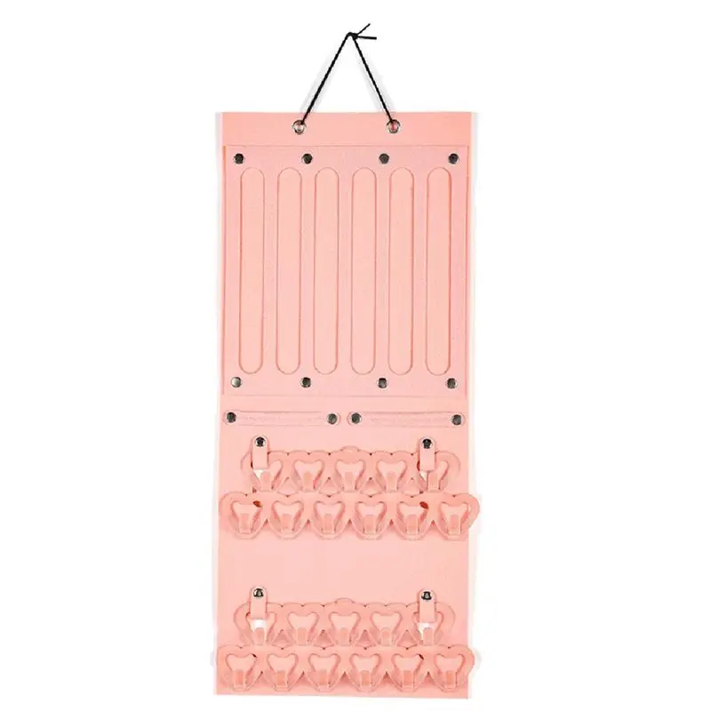 Bow Organizer For Girls, Bow Holder For Girls Hair Bows, Use Hair Bows Holder Large Felt Hair Clips Storage Hanger