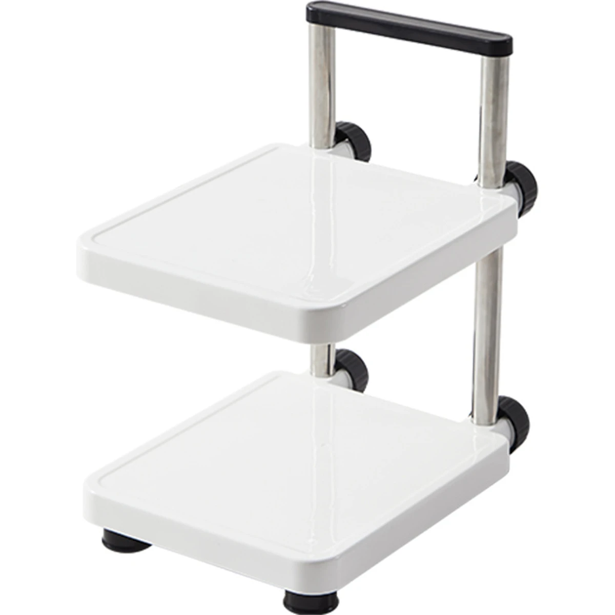 

Height Adjustable 33x29.5x21cm Kitchen Organizer Customizable Height Multi-functional Storage Stainless Steel Construction