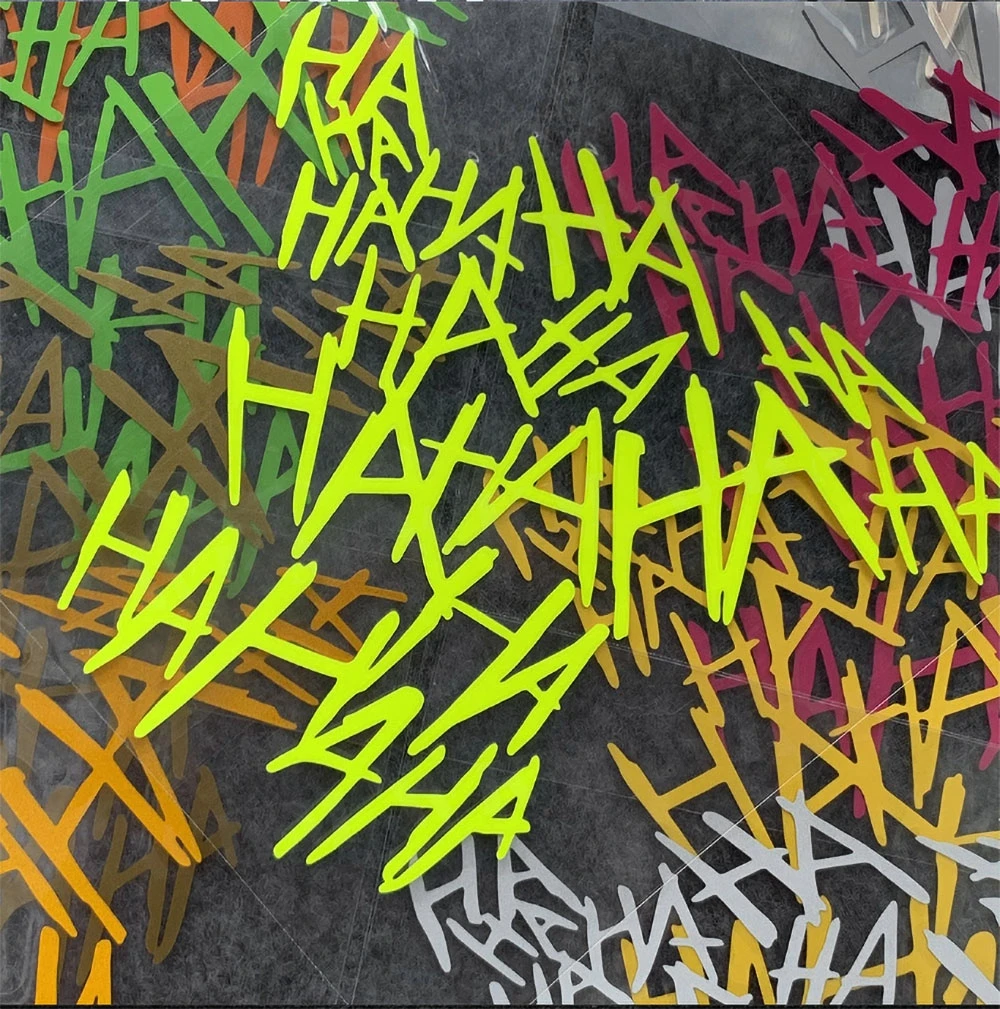 

HAHAHA Motorcycle Helmet Sticker 1pc Car Body Decals Helmet Sticker for Vehicle Hood Tape Doors Auto Windows Bumper Sticker