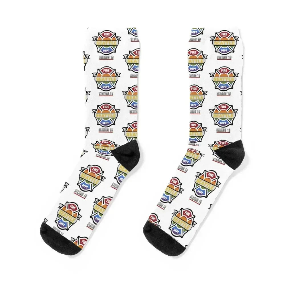 

Station 19 Pride Badge Socks summer custom cartoon Run Socks Men's Women's