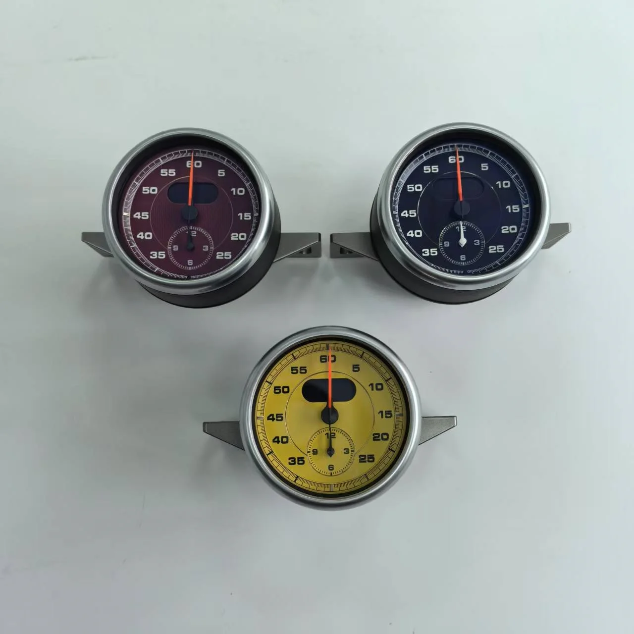 Compass Timer Instrument Car Modification with a  yellow Clock for  Panamera Wholesale Auto Parts OEM 970552151016W0