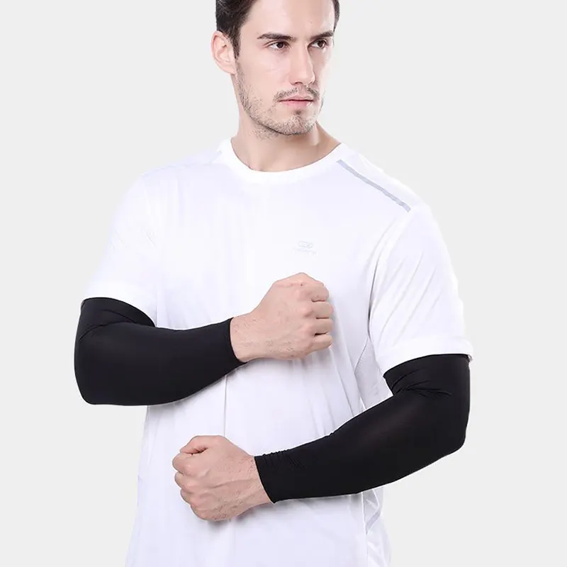 Lengan Pendingin untuk Pria dan Wanita Lengan Pelindung Sinar UV Matahari untuk Bersepeda Luar Ruangan Tenis Golf