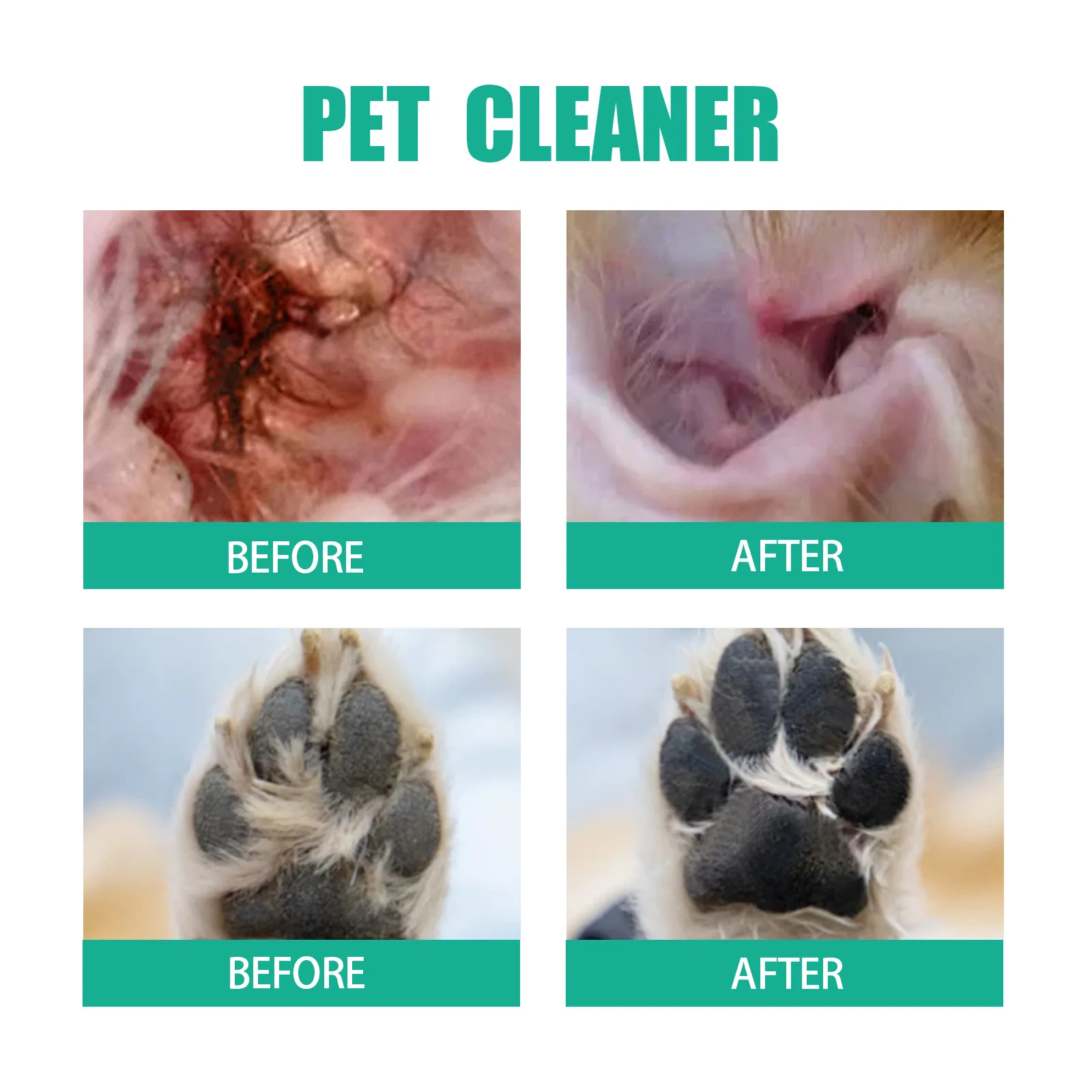 Pet Cleaning Wipes Dog Teeth Strain Cat Tear Puppy Earwax Soft Mite Removal Oral Care Disposable Deodorizing Eye Cleaner for Dog