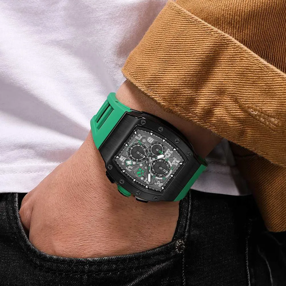 New Luxury Quartz Sports Men Watches Large Dial Business Casual Clock Date Chronograph Fashion Luminous Relogio Masculino