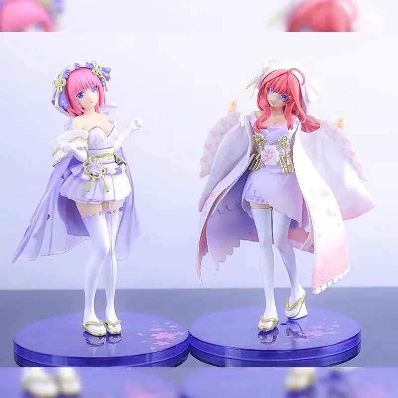 

Five-Point Flower Wedding Dress Nakano One Flower Two Nakano Three Nine Four Leaves May Anime Action Figure Pvc Model Toys Gifts