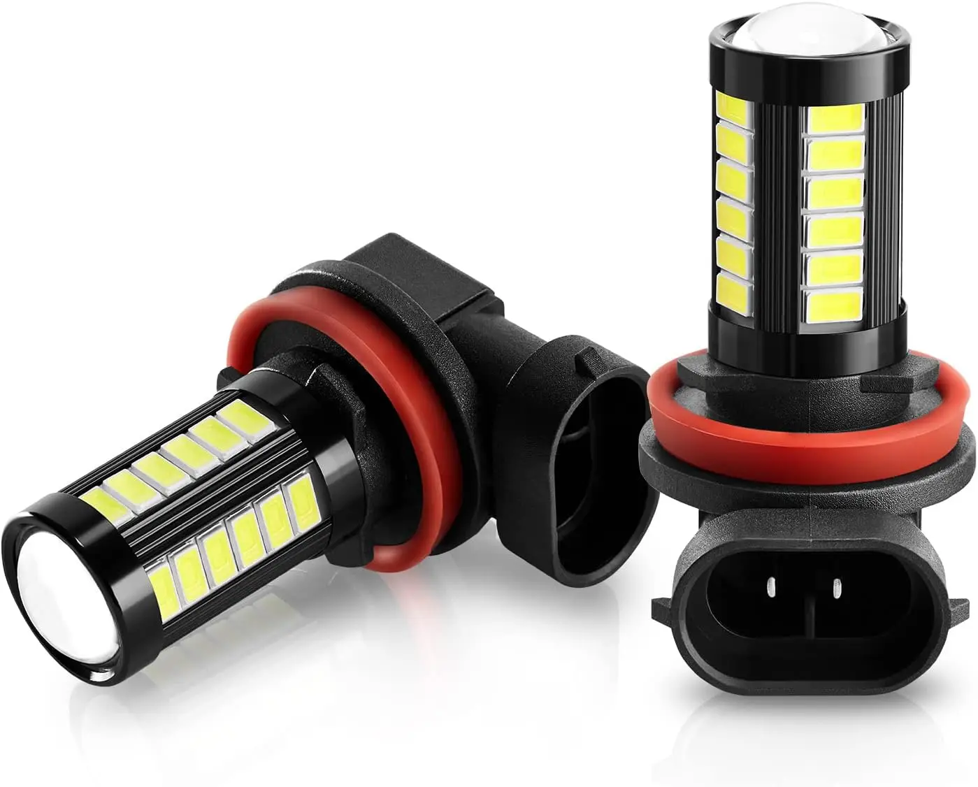 

H11 LED Fog Light Bulbs 2800 Lumens Extremely Bright 5730 33-SMD H8 H16 H11LL H8LL LED Bulbs for Fog Lights or Daytime Running L