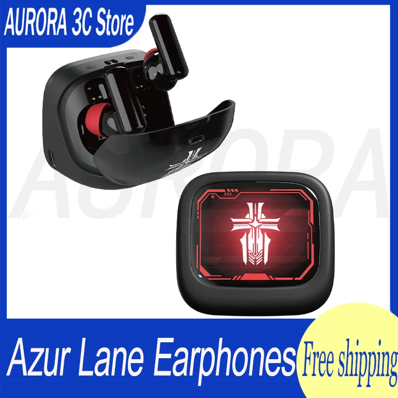 

Azur Lane CUBE KMS Official Bluetooth 5.3 Earphones Wireless IPX4 Waterproof Earbuds Active Noise Canceling HIFI Headsets