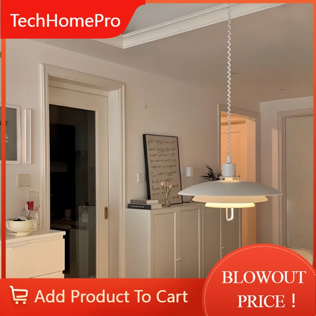 TechHPNordic Layered Pendant Light Mid-Century Lamp For Dining Room Kitchen Island Living Room