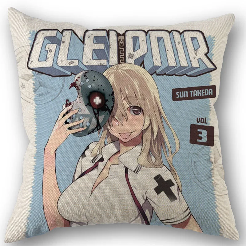 45X45cm Pillow Cover Gleipnir Anime Square Zipper Cotton Linen Pillow Cases Bedroom Home Wedding Decorative Pillowcase 0110