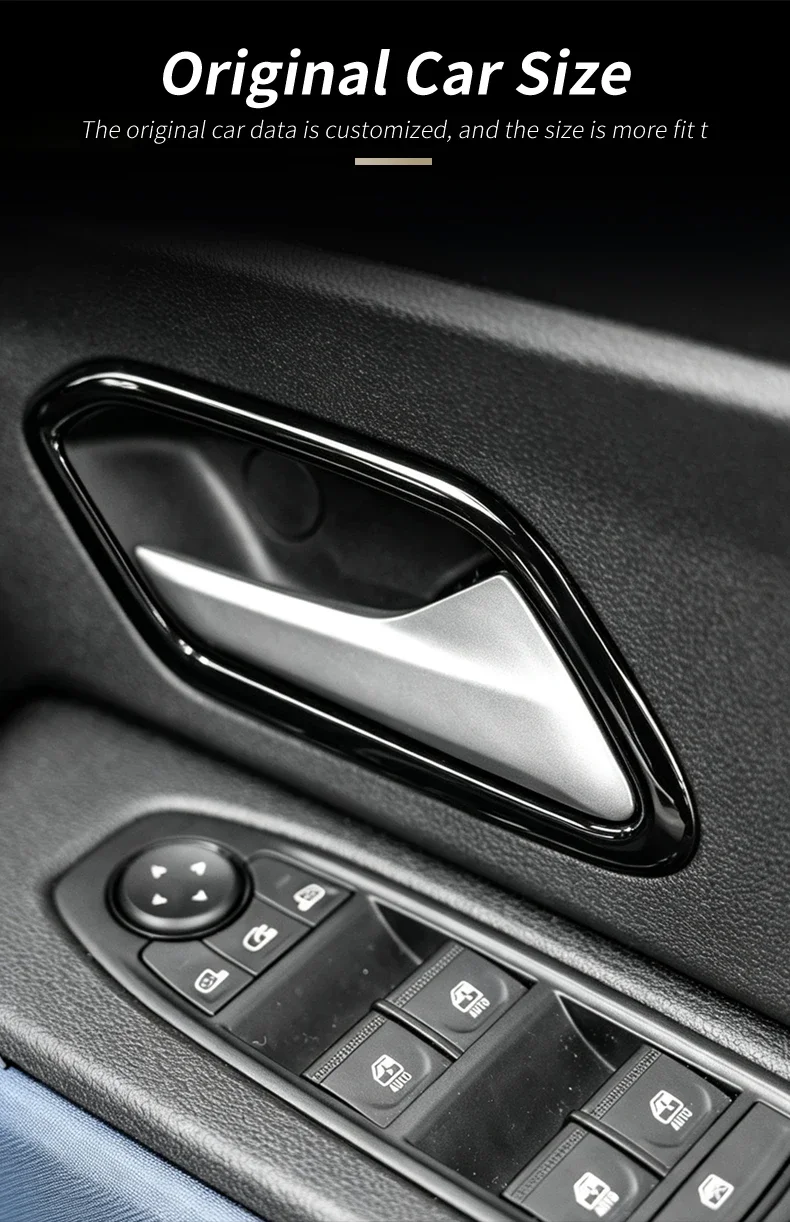 Innenraum-Türgriffrahmen für Dacia Duster 3 Bigster Sandero Jogger 2018-2027 Dekoration Schutz-Innenausstattung – Detail 2